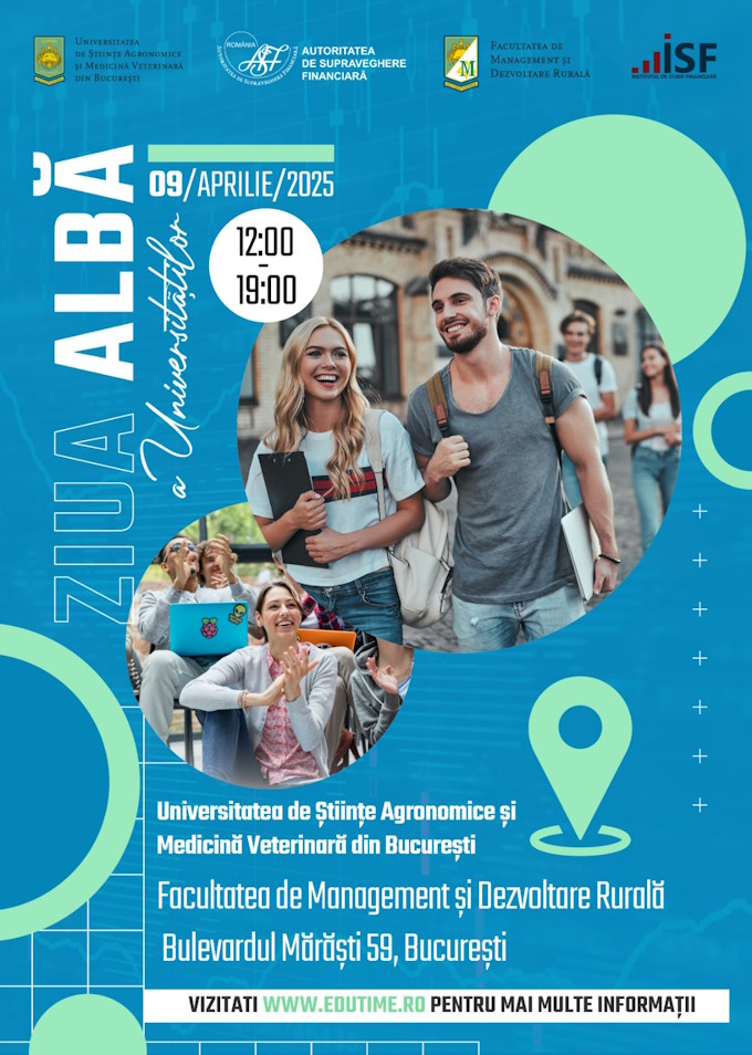 Afiș Ziua albă a Universităților