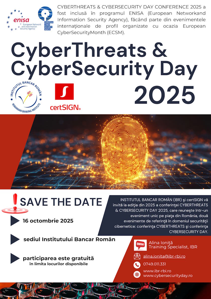 Conferința Cybethreats & Cybersecurity Day